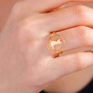 bague fantaisie chat