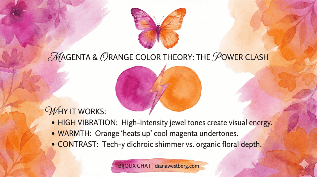 Bijoux Chat's CharmStack Visualizer© diagram to show you exactly which charms are in the Magnetic Magenta Design