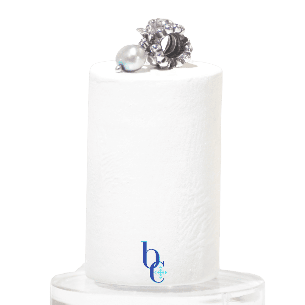 Macro photography of a rare, limited-edition glass charm bead showing intricate details and unique color variations.