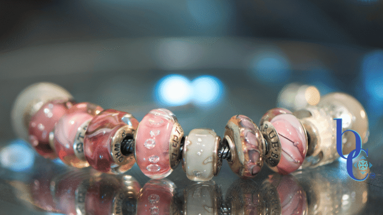 A luxury full-chain European charm bracelet layout featuring matte gray concrete beads, translucent smoky purple glass, and a sparkling pink lilac crystal charm centered on a sterling silver chain. Description: A high-contrast studio macro photograph capturing the rich textural transitions from industrial matte surfaces to shimmering glass facets, emphasizing the butterfly wing motif of the central charm.